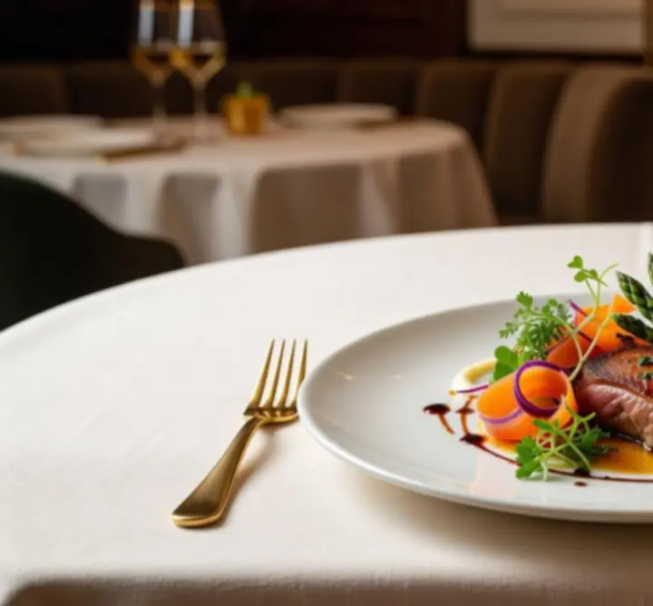 Modern gourmet fogás elegáns tálalásban